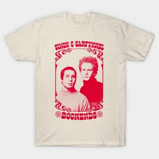 Simon & Garfunkel  /// Bookends /// Original Retro Fan Art Design T-Shirt